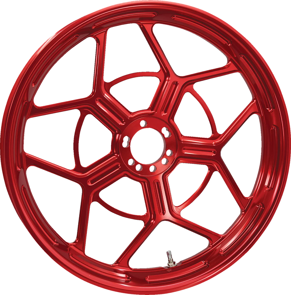 Arlen Ness Wheel - Speed 5 - Forged - Red - 18x5.5 71-586 - Main Product View