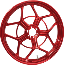 Load image into Gallery viewer, Arlen Ness Wheel - Speed 5 - Forged - Red - 19x3.25 71-587 - Main Product View