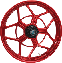 Load image into Gallery viewer, Arlen Ness Wheel - Speed 5 - Forged - Red - 19x3.25 71-587 - Side View