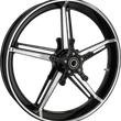 Load image into Gallery viewer, Arlen Ness Wheel with Hub/Adapter - Factory 24 - Front - Black/Contrast Cut - 19x3.25 91-653 - Main Product View