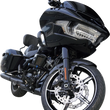 Load image into Gallery viewer, Arlen Ness Wheel with Hub/Adapter - Factory 24 - Front - Black/Contrast Cut - 21x3.5 91-654 - Back View