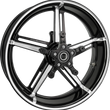 Load image into Gallery viewer, Arlen Ness Wheel with Hub/Adapter - Factory 24 - Front - Black/Contrast Cut - 21x5.5 91-655