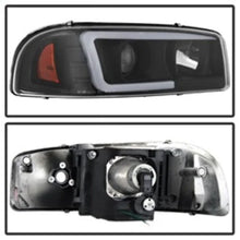 Load image into Gallery viewer, Auto Signature) Projector Headlights Version 2 Light Bar DRL Black 5084521 fits 1999-2007 GMC Sierra 1500 / 1999-2006 GMC ...