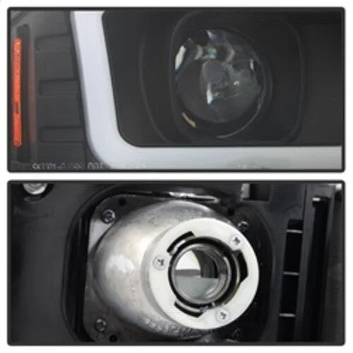 Auto Signature) Projector Headlights Version 2 Light Bar DRL Black 5084521 fits 1999-2007 GMC Sierra 1500 / 1999-2006 GMC ...