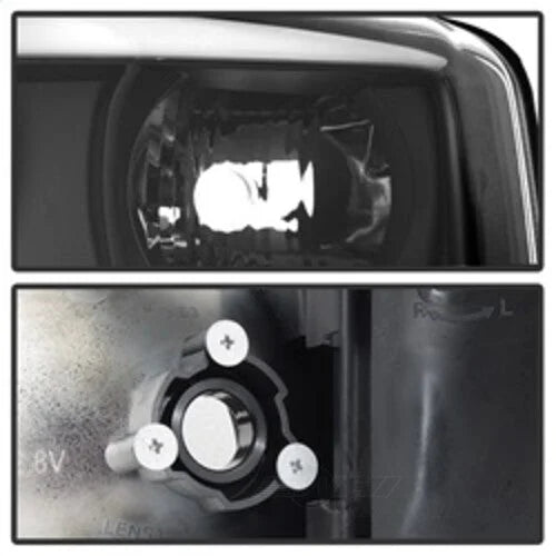 Auto Signature) Projector Headlights Version 2 Light Bar DRL Black 5084521 fits 1999-2007 GMC Sierra 1500 / 1999-2006 GMC ...