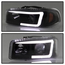 Load image into Gallery viewer, Auto Signature) Projector Headlights Version 2 Light Bar DRL Black 5084521 fits 1999-2007 GMC Sierra 1500 / 1999-2006 GMC ...