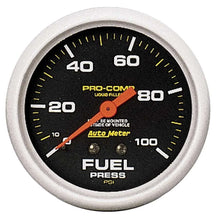 Load image into Gallery viewer, AutoMeter 0-100 Fuel Pressure Gaug 5412