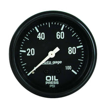Load image into Gallery viewer, AutoMeter 0-100 Oil Pressure A/Gag 2312