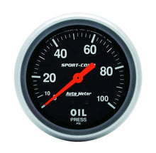 Load image into Gallery viewer, AutoMeter 0-100 Oil Pressure Gauge 3421