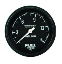 Load image into Gallery viewer, AutoMeter 0-15 Fuel Pressure A/Gag 2311
