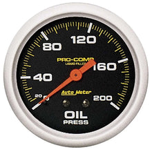 Load image into Gallery viewer, AutoMeter 0-200 Oil Pressure Gauge 5422