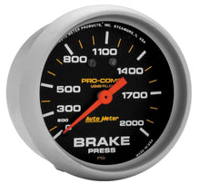 Load image into Gallery viewer, AutoMeter 0-2000 Brake Pressure 5426