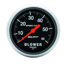 Load image into Gallery viewer, AutoMeter 0-60 Psi Blower Pressure 3402