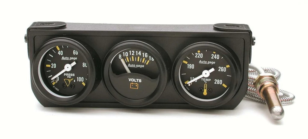 AutoMeter 1-1/2in Blk Mech Gauge Panel 2396