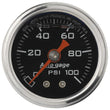 Load image into Gallery viewer, AutoMeter 1-1/2in Pressure Gauge - 0-100psi - Black Face 2174