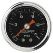 Load image into Gallery viewer, AutoMeter 1-1/2in Pressure Gauge - 0-15psi - Black Face 2172