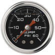 Load image into Gallery viewer, AutoMeter 1-1/2in Pressure Gauge - 0-60psi - Black Face 2173