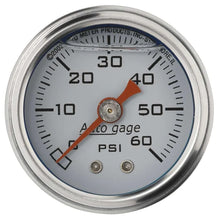Load image into Gallery viewer, AutoMeter 1-1/2in Pressure Gauge 0-60psi- White 2176