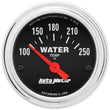 Load image into Gallery viewer, AutoMeter 100-250 Water Temp Gauge 2532