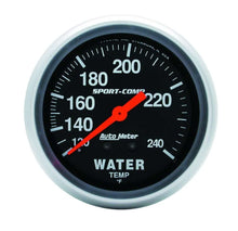 Load image into Gallery viewer, AutoMeter 120-240 Water Temp Gauge 3433