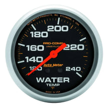 Load image into Gallery viewer, AutoMeter 120-240 Water Temperature Gauge 12' Long