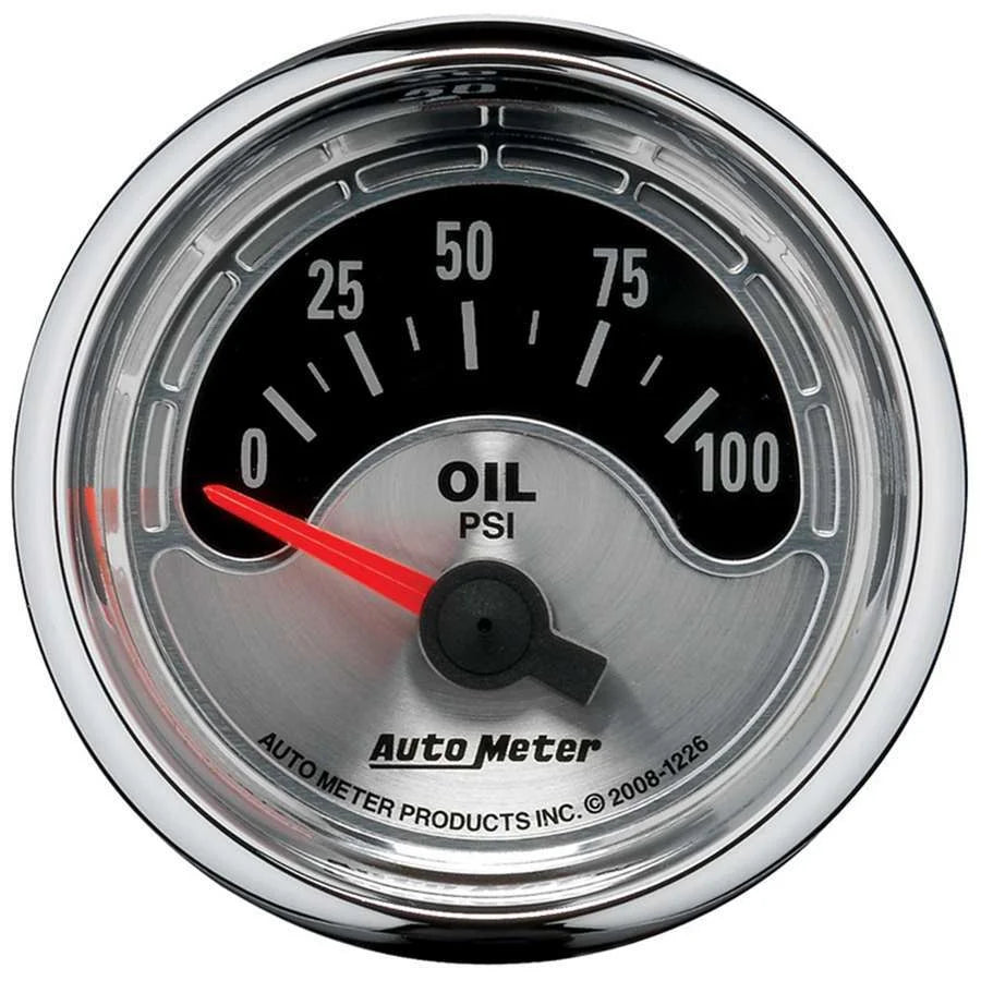 AutoMeter 2-1/16 A/M Oil Pressure Gauge 0-100 PSI