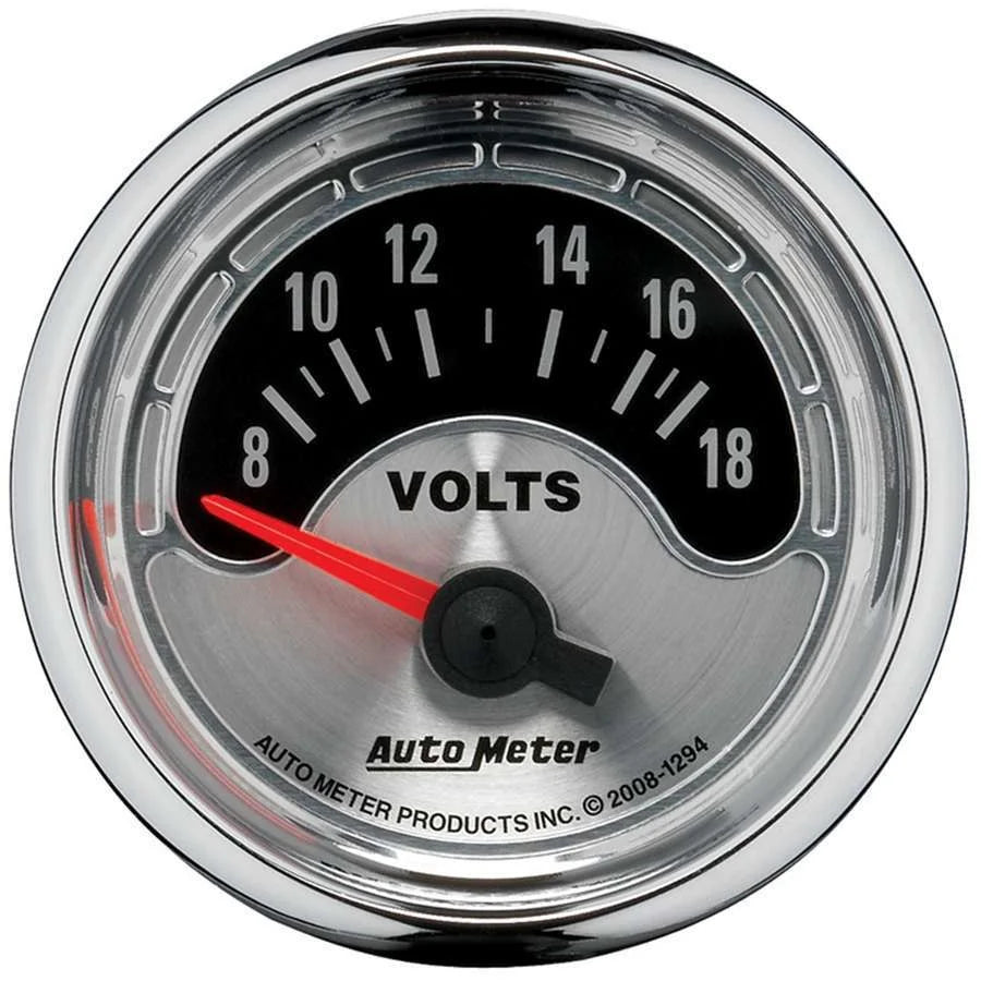AutoMeter 2-1/16 A/M Voltmeter Gauge 8-18