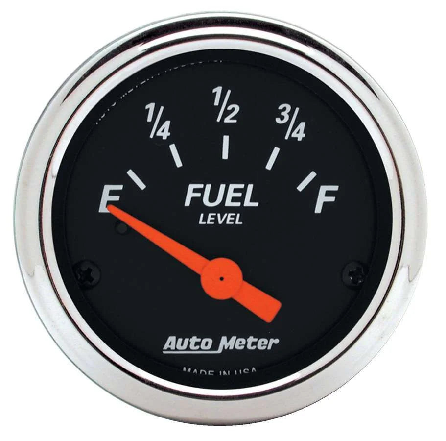 AutoMeter 2-1/16 D/B Fuel Level Gauge 0-90 Ohms 1422