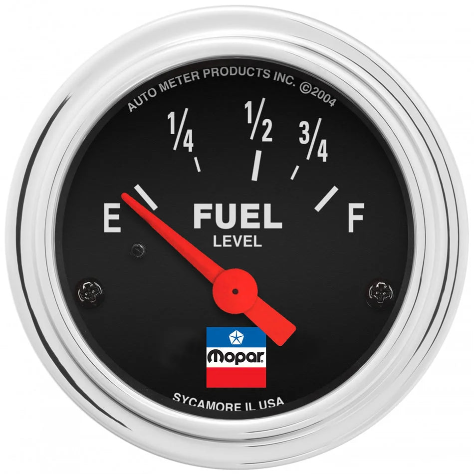 AutoMeter 2-1/16 Fuel Level Gauge Mopar Logo Series 880785