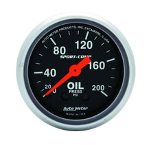 Load image into Gallery viewer, AutoMeter 2-1/16 Mini Sport Comp 3322