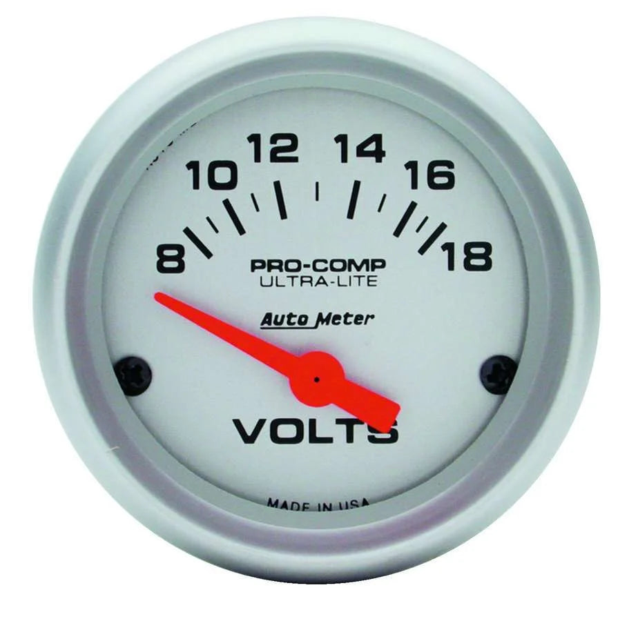 AutoMeter 2-1/16 Mini Ultralite VOLTMETER 4391