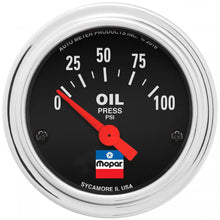 Load image into Gallery viewer, AutoMeter 2-1/16 Oil Press Gauge Mopar Logo Series 880786