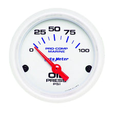 Load image into Gallery viewer, AutoMeter 2-1/16 Oil Pressure Gauge 0-100 PSI 200758