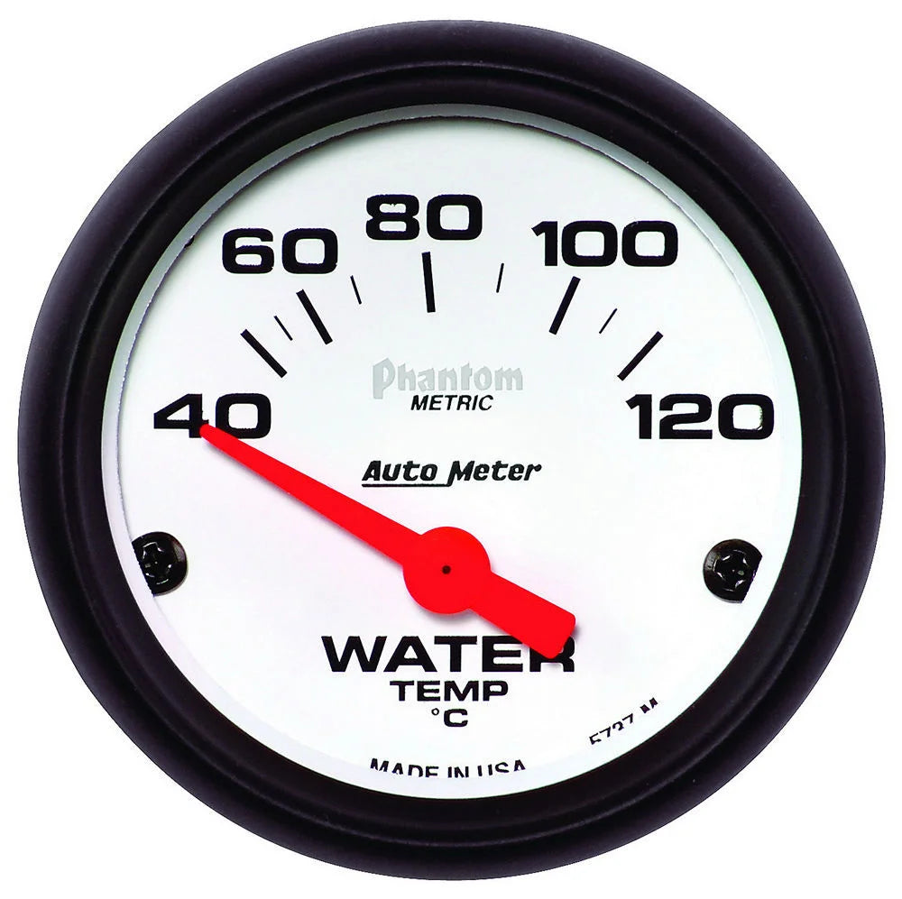 AutoMeter 2-1/16 Phantom Water Tmp Gauge - Elec. 5737-M