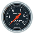 Load image into Gallery viewer, AutoMeter 2-1/16 S/C  Boost  Gauge 0-15 PSI 3302