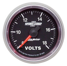 Load image into Gallery viewer, AutoMeter 2-1/16 S/C II Voltmeter - 8-18 3691