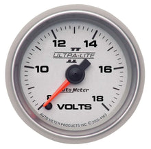 Load image into Gallery viewer, AutoMeter 2-1/16 U/L II Voltmeter 8-18 Full Sweep 4991