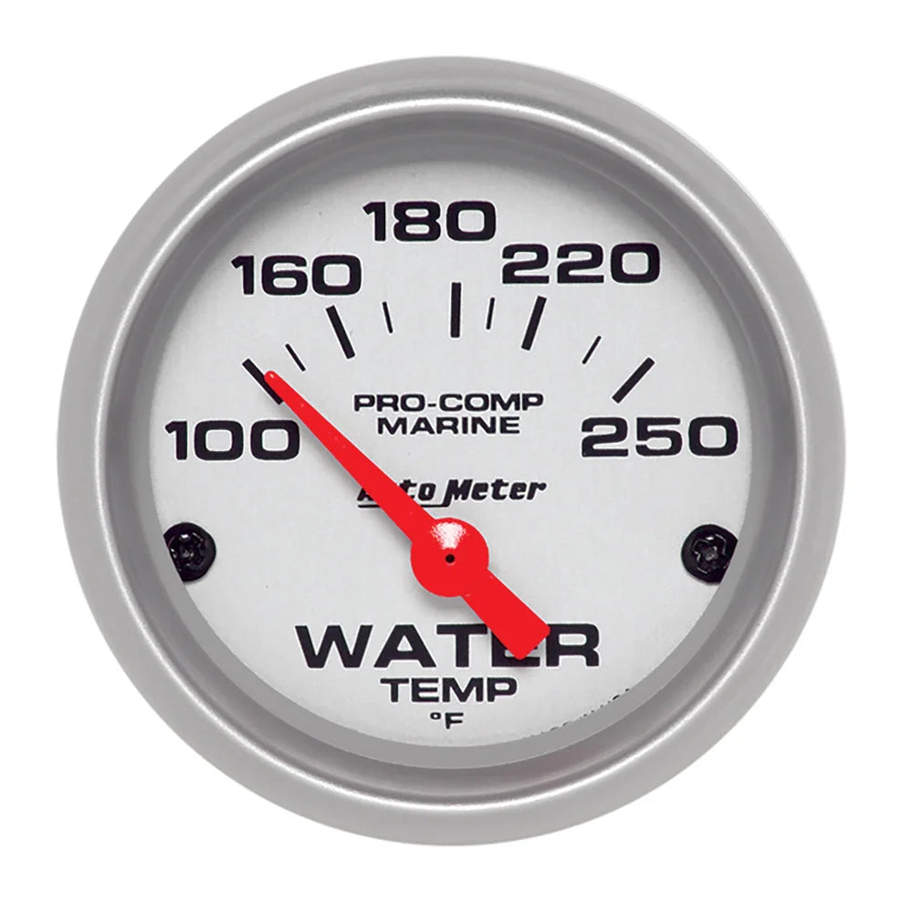 AutoMeter 2-1/16 U/L Water Temp Gauge 100-250 Deg 200762-33