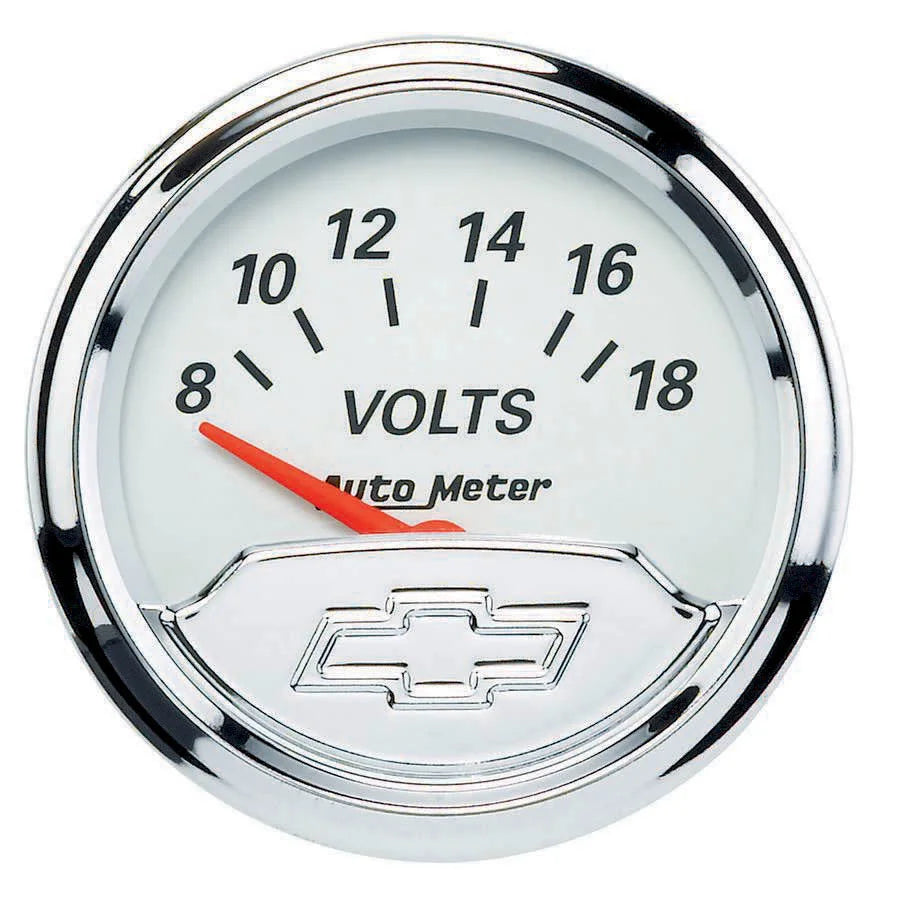 AutoMeter 2-1/16 Voltmeter Gauge Bowtie Series 1391-00408 fits Chevrolet