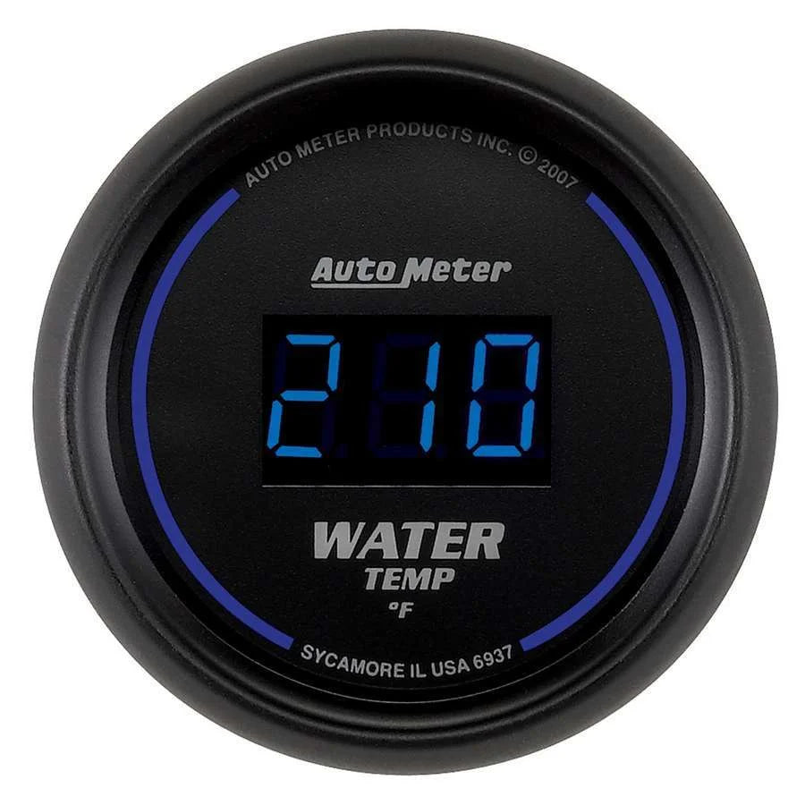 AutoMeter 2-1/16 Water Temp Gauge 0-340F Digital 6937