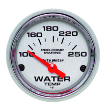 Load image into Gallery viewer, AutoMeter 2-1/16 Water Temp Gauge 100-250F P/C Marine 200762-35