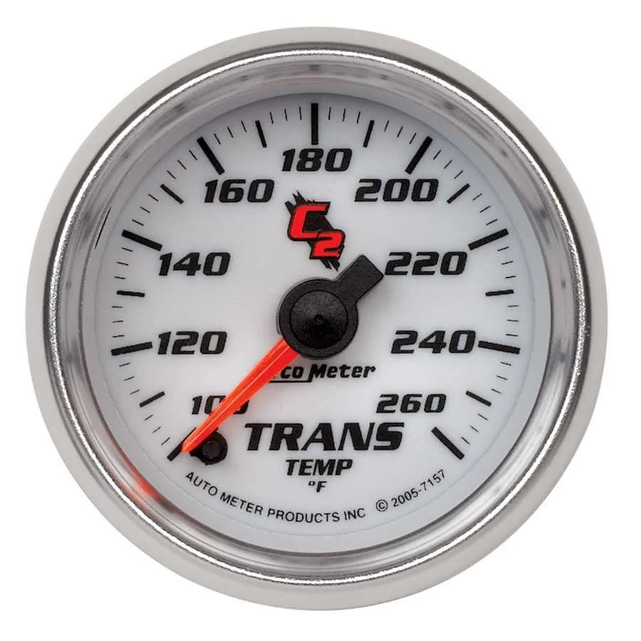 AutoMeter 2-1/16in C2/S Trans Temp. Gauge 100-260 7157