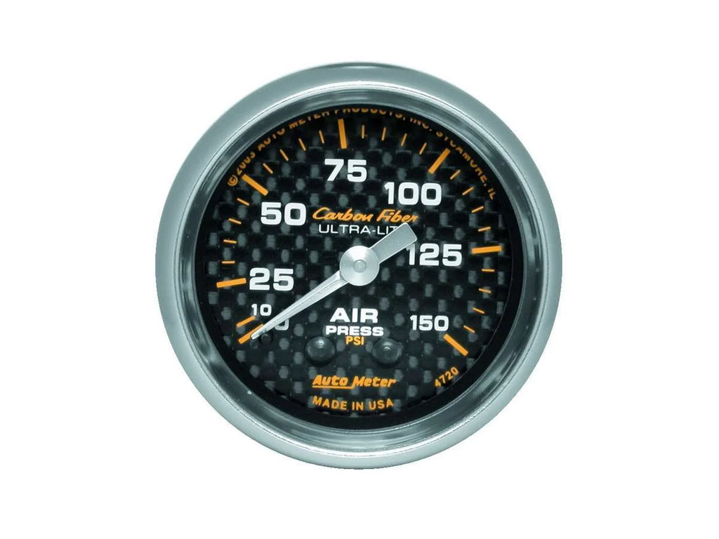 AutoMeter 2-1/16in C/F Air Press. Gauge 0-150psi 4720