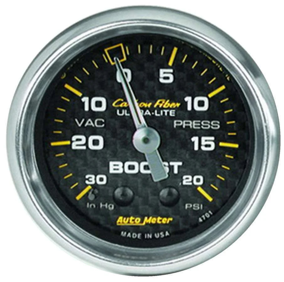 AutoMeter 2-1/16in C/F Boost Gauge 30in HG/20psi 4701