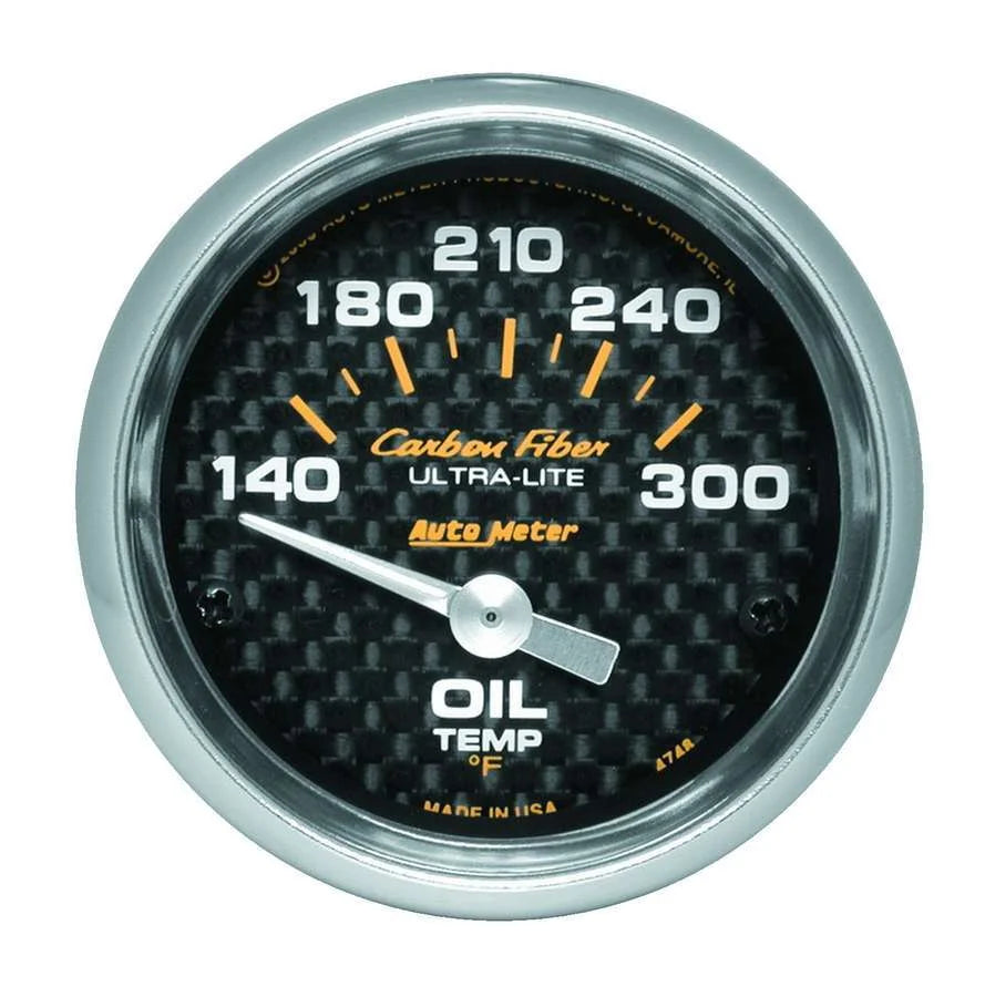 AutoMeter 2-1/16in C/F Oil Temp. Gauge 140-300 4748