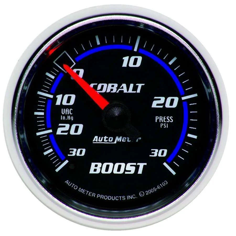 AutoMeter 2-1/16in C/S Boost/Vac Gauge 30in Hg/30psi 6103