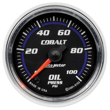 Load image into Gallery viewer, AutoMeter 2-1/16in C/S Oil Pressure Gauge 0-100psi