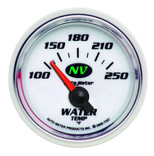 Load image into Gallery viewer, AutoMeter 2-1/16in NV/S Water Temp Gauge 100-250 7337
