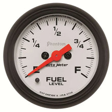 Load image into Gallery viewer, AutoMeter 2-1/16in P/S Fuel Level Gauge 5710