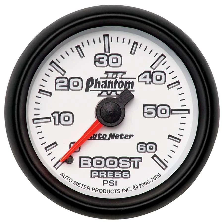 AutoMeter 2-1/16in P/S II Boost Gauge 0-60psi 7505